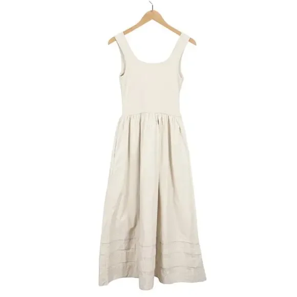 J.Crew Drop Waist Mixy Dress Natural Size XS Tall NWT - Picture 8 of 10